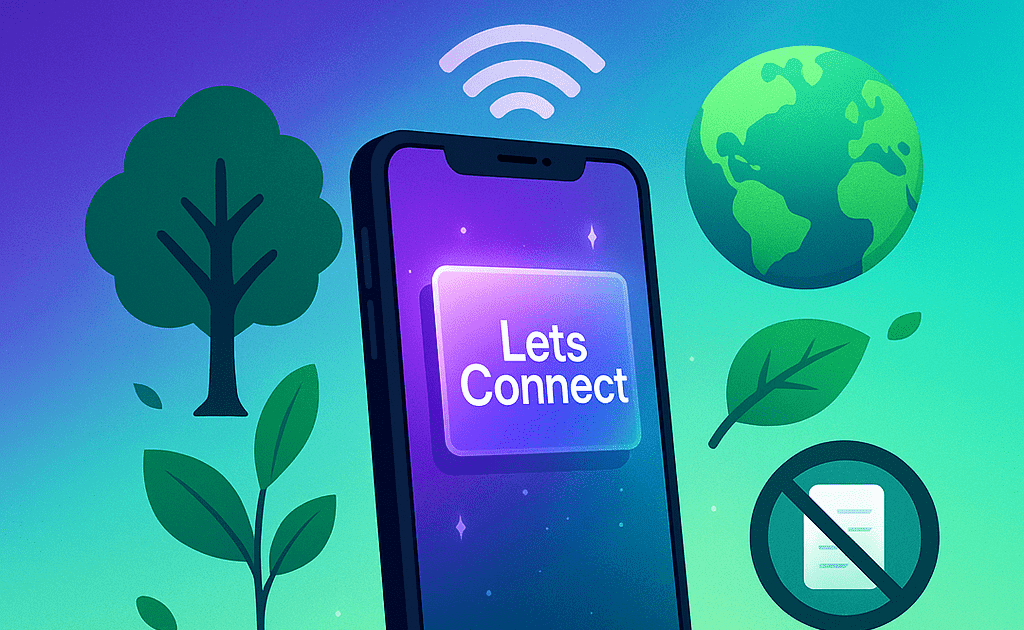 How Digital Business Cards Reduce Carbon Footprint Min